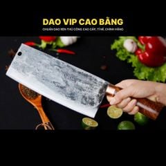 Dao chặt xương sắc bén - Thép nhíp ô tô - Cán cẩm khâu đồng - G06DD DAO VIP CAO BẰNG