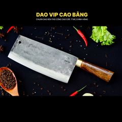 Dao chặt xương sắc bén - Thép nhíp ô tô - Cán cẩm khâu đồng - G06D DAO VIP CAO BẰNG