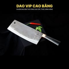 Dao chặt xương sắc bén - Thép nhíp ô tô - Cán mun khâu đồng - G06MDD DAO VIP CAO BẰNG