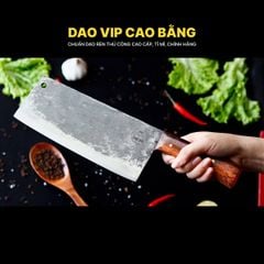 Dao chặt xương sắc bén - Thép nhíp ô tô - Cán ốp nu - G06OND DAO VIP CAO BẰNG