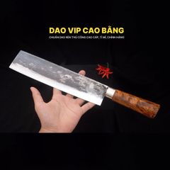 Dao chặt gà, chặt cây đa năng - Thép nhíp ô tô - Cán tự nhiên khâu inox - G07 DAO VIP CAO BẰNG