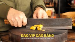 Dao chặt gà, chặt cây đa năng - Thép nhíp ô tô - Cán tự nhiên khâu inox - G07 DAO VIP CAO BẰNG