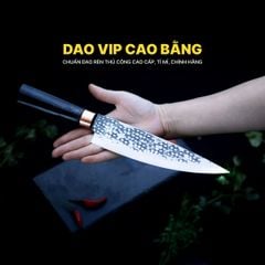 Dao lọc thái thép nhíp dập hoa văn - G17TMDD DAO VIP CAO BẰNG