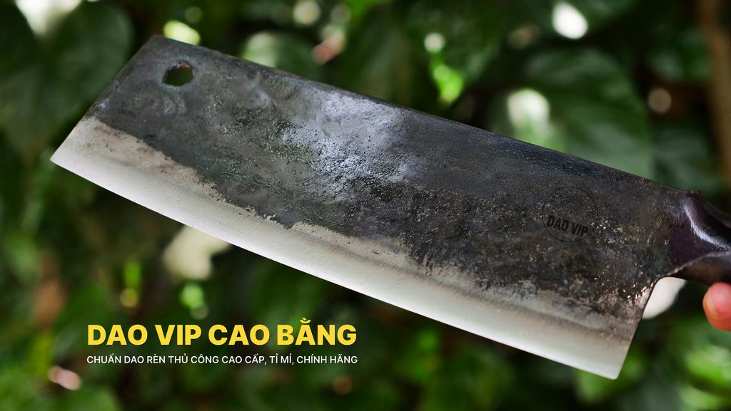 Dao thái sắc bén - Cán sắt - Thép nhíp ô tô - S03 DAO VIP CAO BẰNG