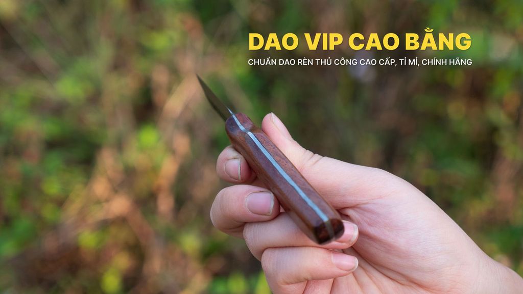 Dao rọc giấy ghép cây thép nhíp xe  DRG DAO VIP CAO BẰNG