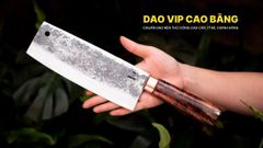Dao thái thép nhíp dập hoa văn - G03TDD DAO VIP CAO BẰNG