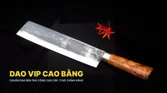 Dao chặt gà, chặt cây đa năng - Thép nhíp ô tô - Cán tự nhiên khâu inox - G07 DAO VIP CAO BẰNG