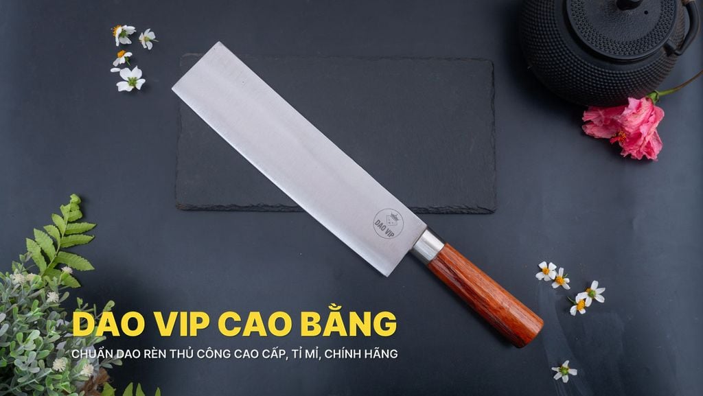 Dao chặt gà vịt thép trắng - G07KC DAO VIP CAO BẰNG