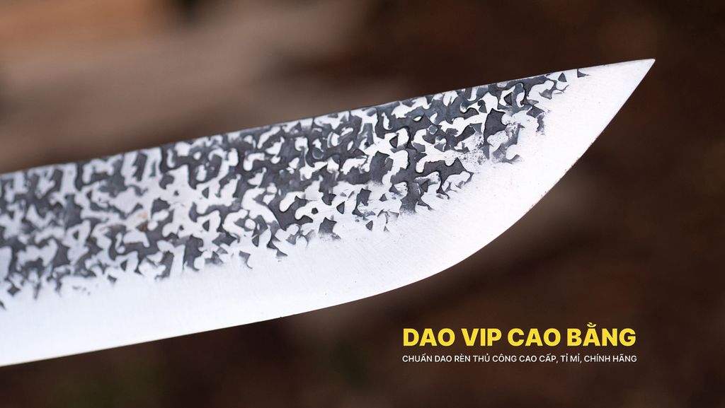 Dao thái lọc thép nhíp dập hoa văn N17TDD DAO VIP CAO BẰNG