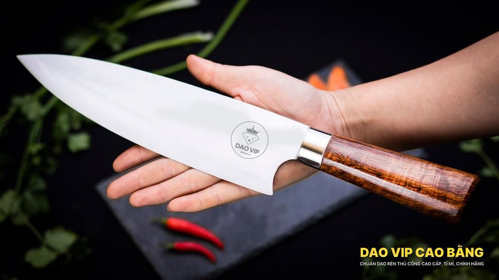 Dao chặt lọc 02 cán cẩm, thép trắng - DCL02T DAO VIP CAO BẰNG