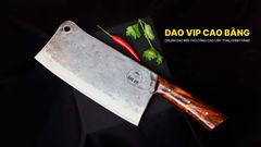 Dao chặt xương sắc bén - Thép nhíp ô tô - Cán ốp nu - N10OND DAO VIP CAO BẰNG