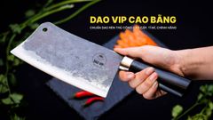 Dao chặt gà sắc bén -Thép nhíp ô tô - Cán mun khâu inox - N09M DAO VIP CAO BẰNG