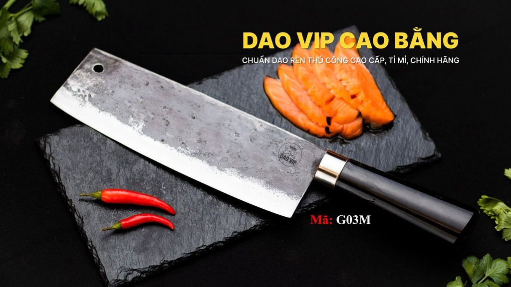 Dao thái 22 cán mun - G03M DAO VIP CAO BẰNG