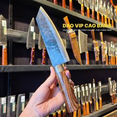 Dao thái lọc sắc bén - Thép nhíp ô tô - Cán gỗ tự nhiên khâu inox - N07 DAO VIP CAO BẰNG