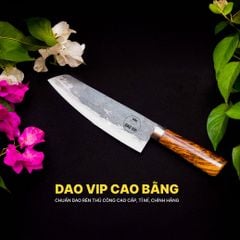 Dao thái lọc sắc bén - Thép nhíp ô tô - Cán gỗ tự nhiên khâu inox - N07 DAO VIP CAO BẰNG