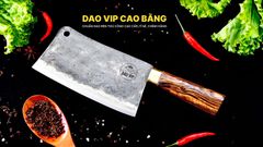Dao chặt gà sắc bén -Thép nhíp ô tô - Cán cẩm khâu đồng - N09D DAO VIP CAO BẰNG