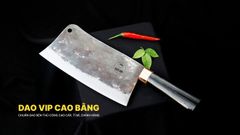 Dao chặt gà sắc bén -Thép nhíp ô tô - Cán mun khâu đồng - N09MDD DAO VIP CAO BẰNG