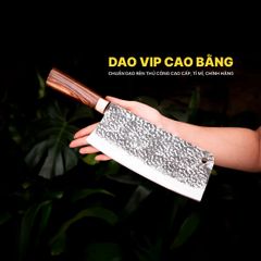 Dao chặt gà sắc bén -Thép nhíp ô tô - Cán cẩm khâu đồng - N09TDD DAO VIP CAO BẰNG