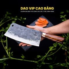 Dao chặt xương sắc bén - Thép nhíp ô tô - Cán cẩm khâu đồng - N10DD DAO VIP CAO BẰNG