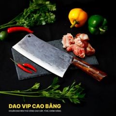 Dao chặt xương sắc bén - Thép nhíp ô tô - Cán ốp cẩm - N10OCD DAO VIP CAO BẰNG