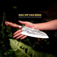 Dao Deba thép nhíp dập hoa văn - N12TDD DAO VIP CAO BẰNG