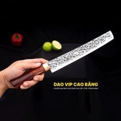 Dao phúc sen bản takohiki thép nhíp dập hoa văn - N15TDD DAO VIP CAO BẰNG