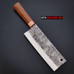 Dao thái thép nhíp dập hoa văn - G03TDD