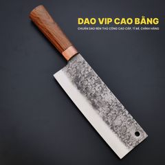 Dao thái thép nhíp dập hoa văn - G03TDD DAO VIP CAO BẰNG