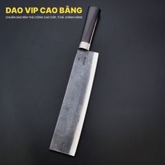 Dao chặt gà chặt cây -Thép nhíp ô tô - Cán cẩm khâu inox - G07M DAO VIP CAO BẰNG