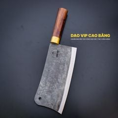 Dao chặt gà sắc bén -Thép nhíp ô tô - Cán cẩm khâu đồng - N09D DAO VIP CAO BẰNG