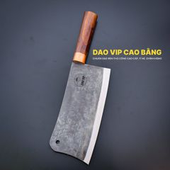 Dao chặt gà sắc bén -Thép nhíp ô tô - Cán cẩm khâu đồng - N09DD DAO VIP CAO BẰNG