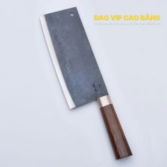 Dao chặt gà sắc bén - Thép nhíp ô tô - Cán gỗ tự nhiên khâu inox - G05 / DAO VIP CAO BẰNG