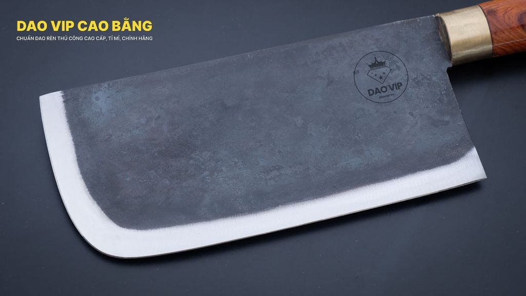 Dao tầu chặt xương - Thép nhíp ô tô - Cán cẩm khâu đồng - DCX01DD DAO VIP CAO BẰNG