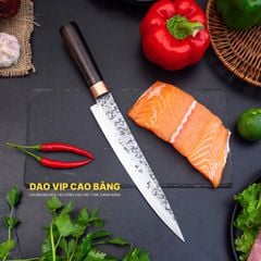 Dao Phile thép nhíp dập hoa văn - N14TMDD DAO VIP CAO BẰNG