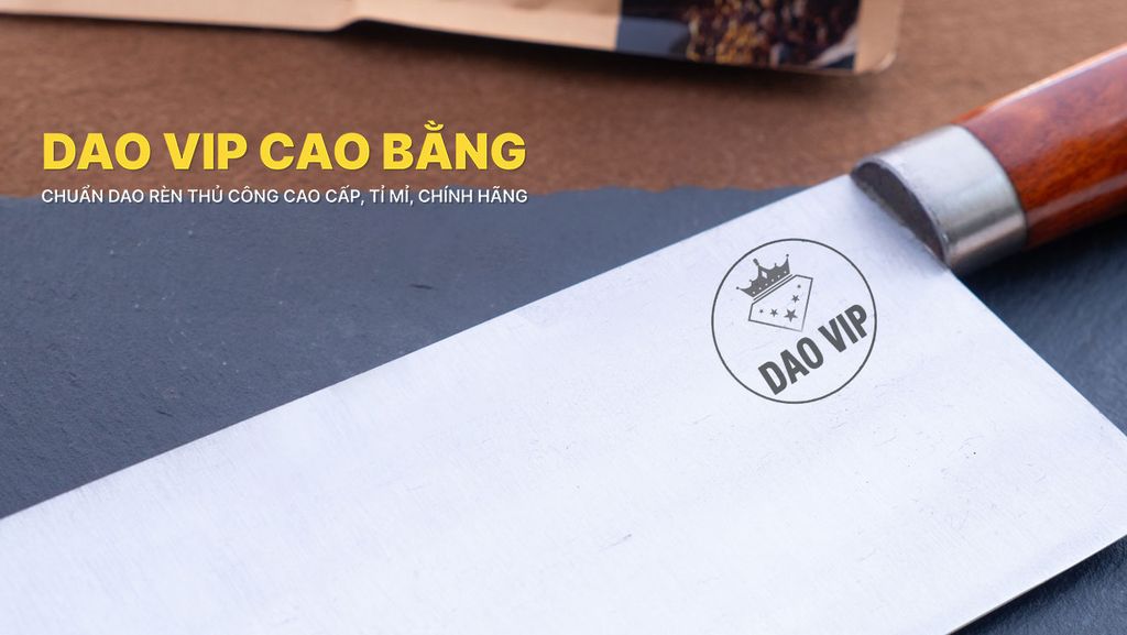 Dao chặt gà thép trắng G05K DAO VIP CAO BẰNG