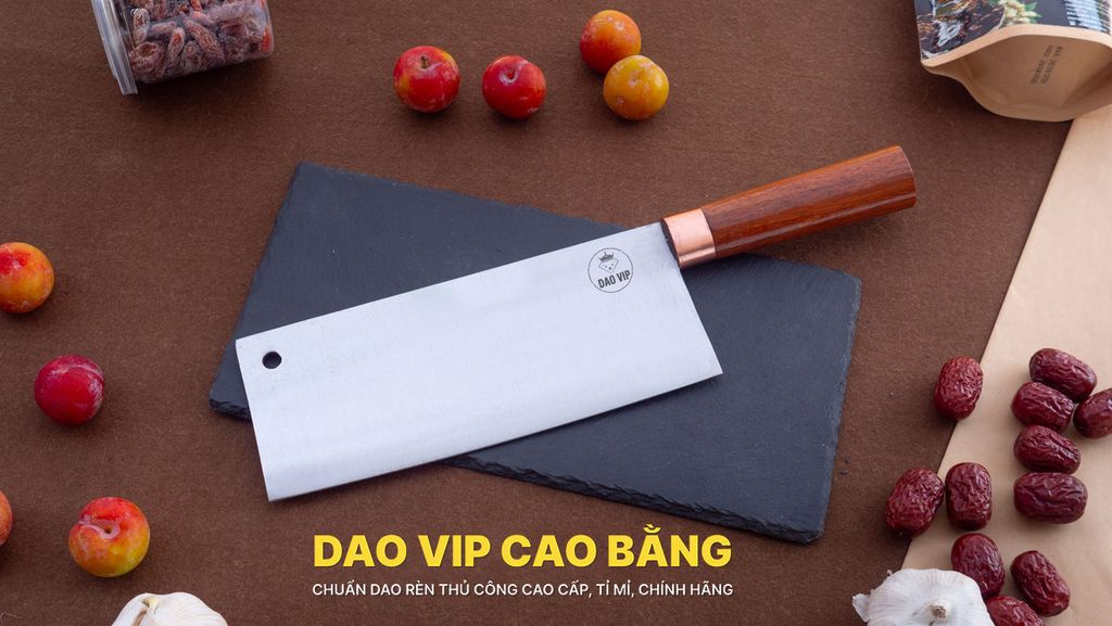 Dao chặt gà thép trắng G05KDD DAO VIP CAO BẰNG