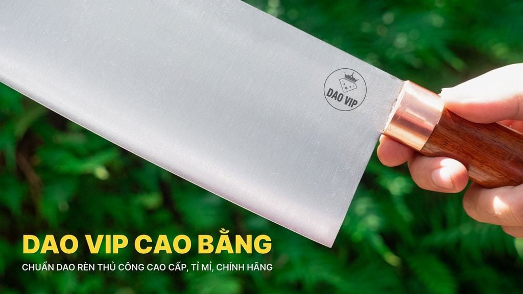 Dao chặt gà thép trắng G05KDD DAO VIP CAO BẰNG