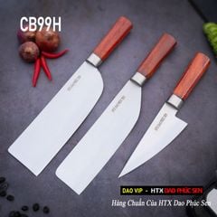 Bộ dao bếp 3 món thép trắng - CB99H