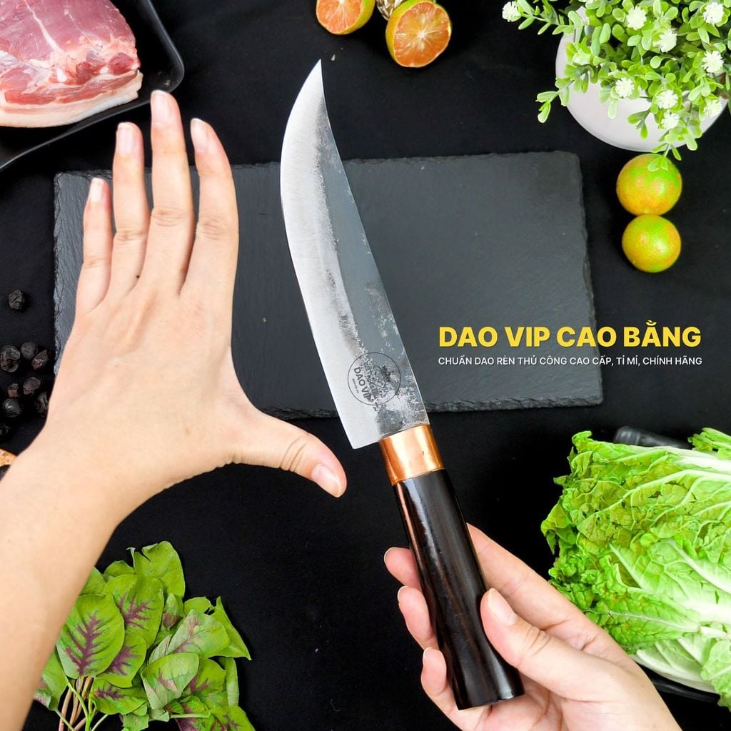 Dao lọc thép nhíp dập hoa văn - DL15TMDD DAO VIP CAO BẰNG