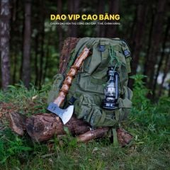RÌU ĐI RỪNG 04 cán xoắn cẩm R04X DAO VIP CAO BẰNG