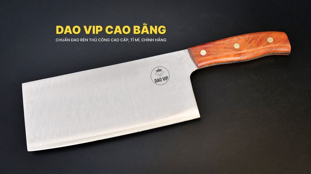 Dao chặt gà cao cấp thép trắng - SGK05 DAO VIP CAO BẰNG