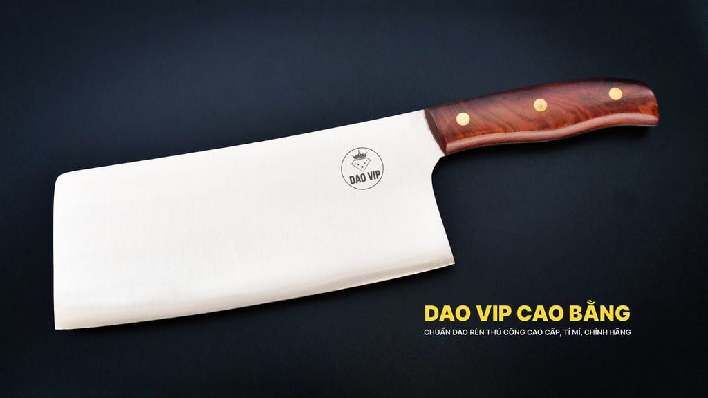Dao chặt gà cao cấp thép trắng - SGK04 DAO VIP CAO BẰNG