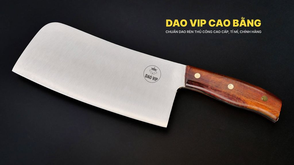 Dao chặt xương cao cấp thép trắng - SXK03 DAO VIP CAO BẰNG