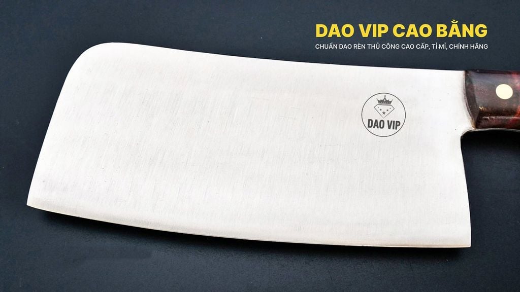 Dao chặt gà vịt thép trắng - SGK02 DAO VIP CAO BẰNG