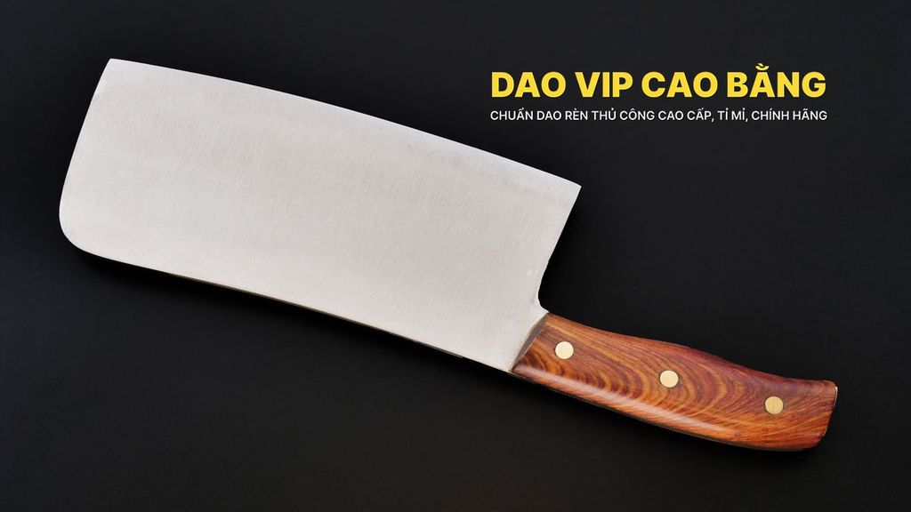 Dao chặt xương cao cấp thép trắng - SXK03 DAO VIP CAO BẰNG