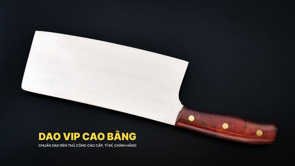 Dao chặt gà cao cấp thép trắng - SGK04 DAO VIP CAO BẰNG