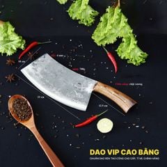 DAO CHẶT XƯƠNG 03 cán ốp cẩm - DCX03 DAO VIP CAO BẰNG