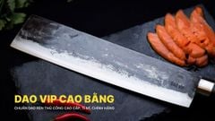 Dao chặt gà chặt cây -Thép nhíp ô tô - Cán cẩm khâu inox - G07M DAO VIP CAO BẰNG