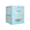 Tủ nhựa LUCKY 2 tầng - Nội Ngoại Thất Inox Nhựa - Qui Phúc - quiphuc.com