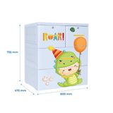  Tủ nhựa KID 3 tầng 